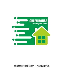 Green House Logo Vector