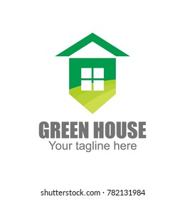 Green House Logo Vector
