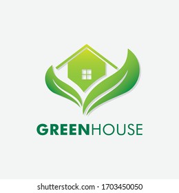 green house Logo vector design