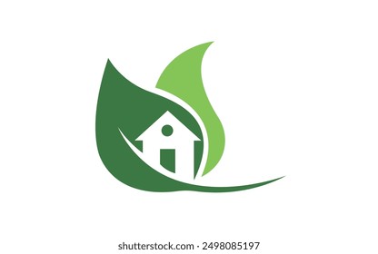 green house logo diseño de Vector Natural Kitchen And Home diseño de logotipo