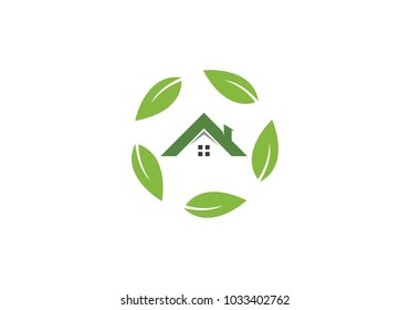 green house logo vector friendly concept template