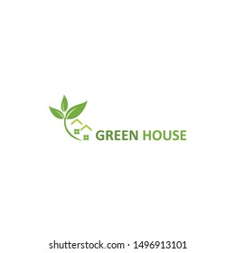 Green House Logo Vector Green Home Stock Vector (Royalty Free ...