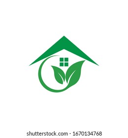 green house logo vector template