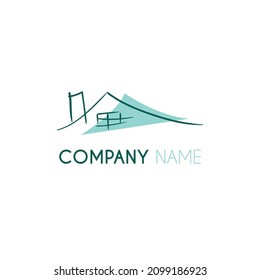 GREEN HOUSE LOGOS TEMPLATE VECTOR