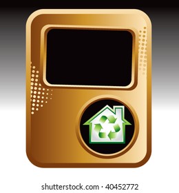 green house on bronze template