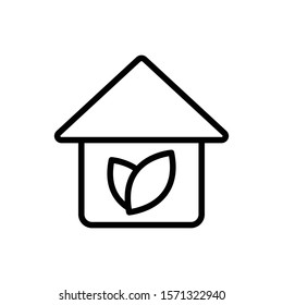green house outline icon. vector illustration. Isolated on white background.