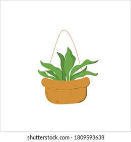 green house plant decorative vector 