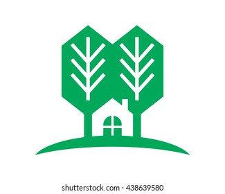 green house silhouette image vector icon logo