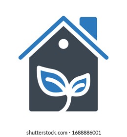 green house vector glyph color icon 