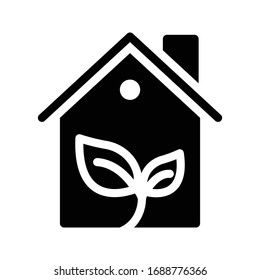 green house vector glyph flat icon 