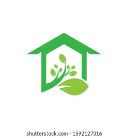 Green house vector icon illustration design