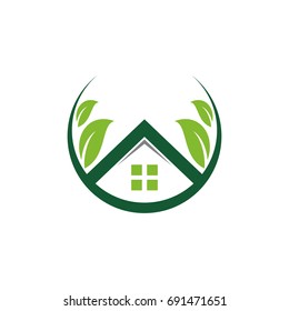 green house vector logo