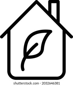 green house vector thin line icon