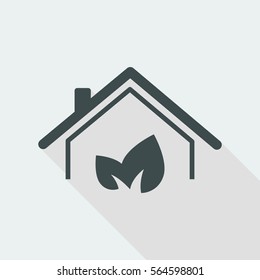 Green house - Vector web icon