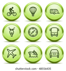 Green icon with button 20