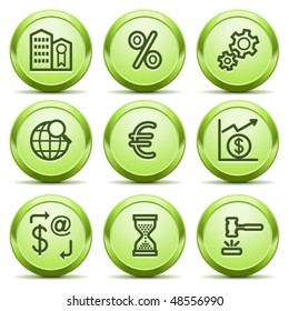 Green icon with button 25