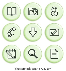Green icon with button 6