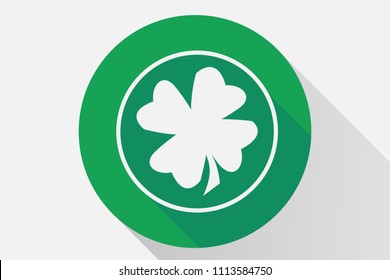 Green icon of a clover.
