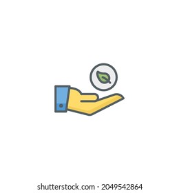 Green Icon Isolated On White Background
