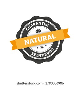 Green icon. Logo, symbol & background. Organic, bio, eco symbol. Organic shape. Vegetarian healthy food. Vegan vector icon. Vintage label. Vector illustration.