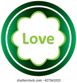 Green icon love