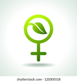 green Icon save environment concept