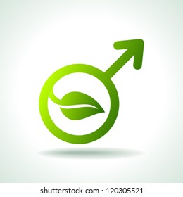 green Icon save environment concept