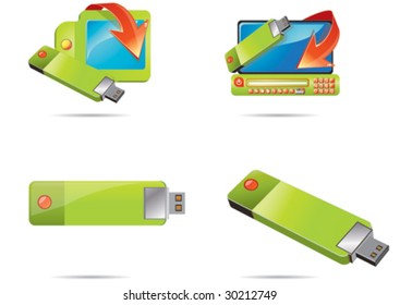 green icon set and the red arrows 1