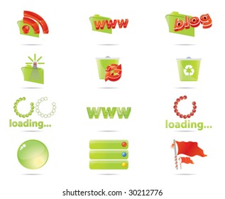 green icon set and the red arrows 9