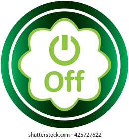 Green icon symbol off
