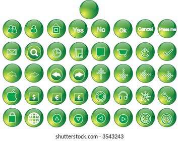 Green icons