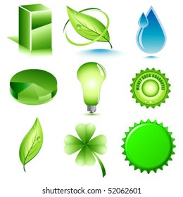 Green icons collection