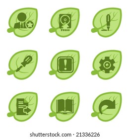 Green icons, set 06