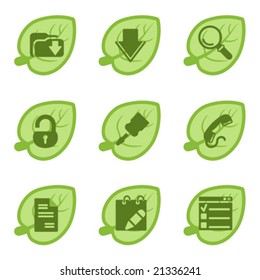 Green icons, set 08