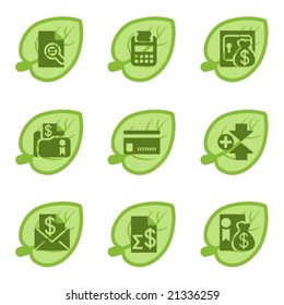 Green icons, set 14