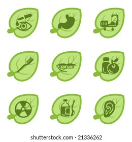 Green icons, set 15