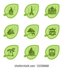 Green icons, set 22