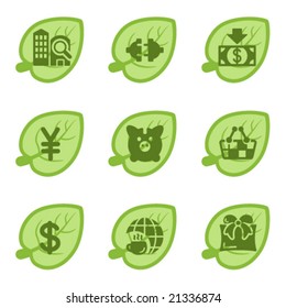 Green icons, set 24