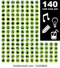 Green icons set