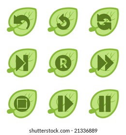 Green icons, set 29