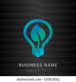 Green Idea Blue,Green and Black silk fashion premium icon / Logo