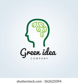 Green Idea Creative Logo Template