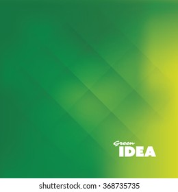 Green Idea - Eco, Bio, Nature Background Design Template