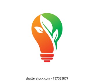 Green Idea Logo Template Design Vector, Emblem, Design Concept, Creative Symbol, Icon