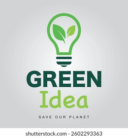 Green Idea - Save our planet illustration