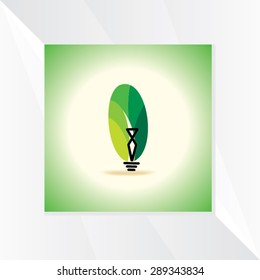 green idea vector illustration