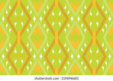 patrones de ikat verdes Patrón de diseño étnico Azteca india diseño moderno sencillo tradicional de impresión a mano Borde folk, indio, escandinavo, gitano, mexicano, alfombra africana, papel pintado.