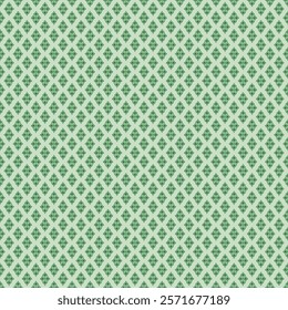 A Green Ikat-Inspired Geometric Pattern
