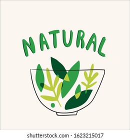 green illustration vector design vegan vegetarian