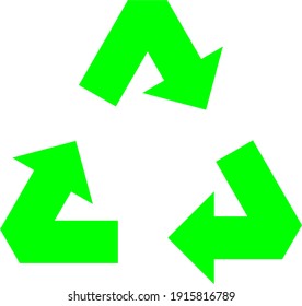 Green image of recycling symbol